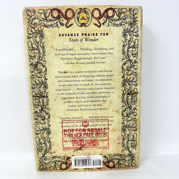 State of Wonder Novel by Ann Patchett Harper 1st Edition English Hardcover Book - Picture 6 of 12